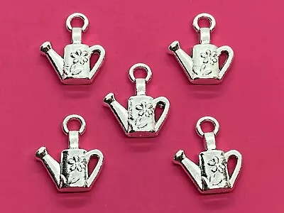 Tibetan Silver Watering Can Charms -  5 Per Pack - Gardening • £1.45