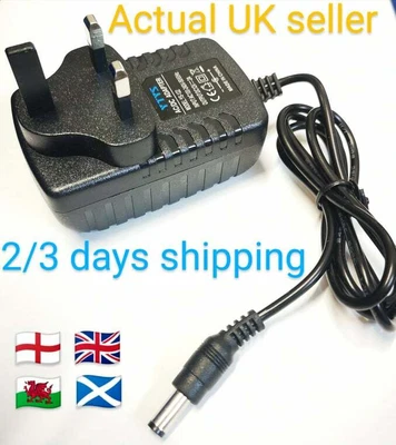 £8.84 • Buy UK 12VDC 12V Mains AC-DC Adaptor Power Supply Charger For Pure Evoke-1 DAB Radio