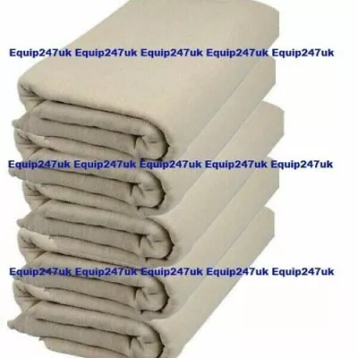 EXTRA HEAVY LARGE DURABLE 12' X 12' COTTON TWILL DUST SHEET PROFESSIONAL QUALITY • £181.73