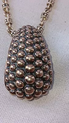 Michael Dawkins Sterling Silver Caviar Bead Necklace 18  • $85