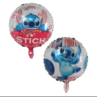 Stitch Foil Balloons Birthday 18 Inch Party Aluminum Angel Lilo Balloons • £2.48