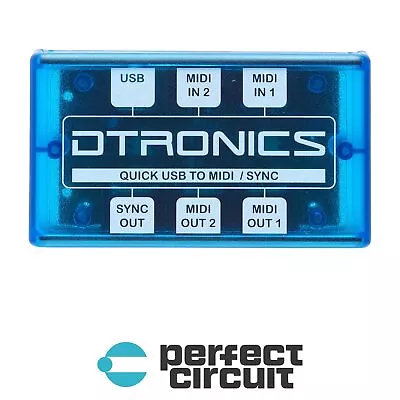 Dtronics Quick USB Midi Sync Utility MIDI UTILITY - NEW - PERFECT CIRCUIT • $89.99