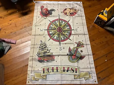 5x3 Ft AUS SELLER PRE OWNED Sailor Jerry Rum Bar Wall Hanging Man Cave Compass • $44