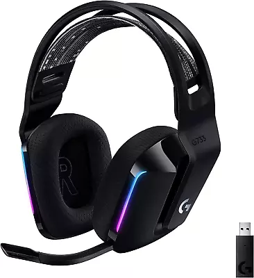 Logitech G733 Lightspeed Wireless Gaming Headset With Suspension Headband -Black • $218.55