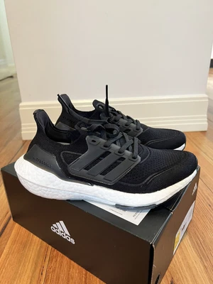 $60 • Buy Adidas Ultraboost 21 - Women’s, Black & White, Brand New In Box, Sz 7