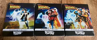 Back To The Future Trilogy W. Steelbooks (4K UHD + Blu-ray Import Region Free) • $134
