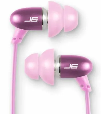 JLab Audio J6 High Fidelity Metal Ergonomic Earbuds Style Headphones Pink • $12.99