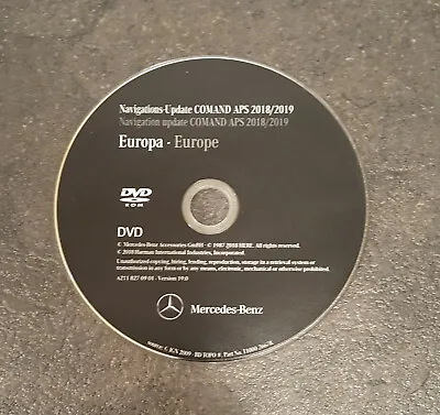 £18.99 • Buy 2018/19 Mercedes Comand Aps V19 Ntg1  Sat Nav Disc Uk&europe 