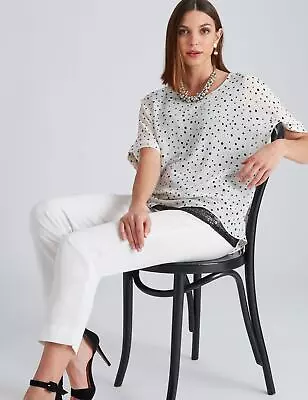 $31.97 • Buy Noni B Sequin Hem Print Top Womens Clothing  Tops Tunic