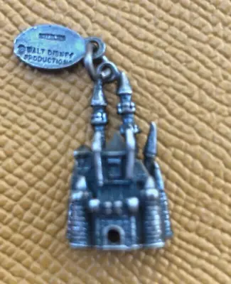 Vintage Walt Disney World Sterling Silver.925 Magic Kingdom Castle Charm Pendant • $15.99