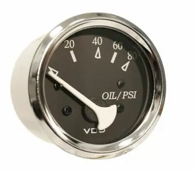 VDO Allentare Black 80 PSI Oil Pressure Gauge 12V 350-11272 • $25.95