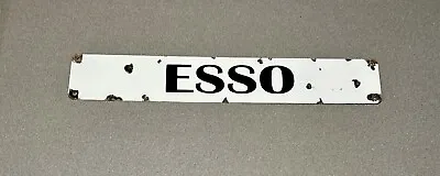 Vintage Rare 24” Esso Store Porcelain Sign Gas Oil Pump Gasoline • $79.99