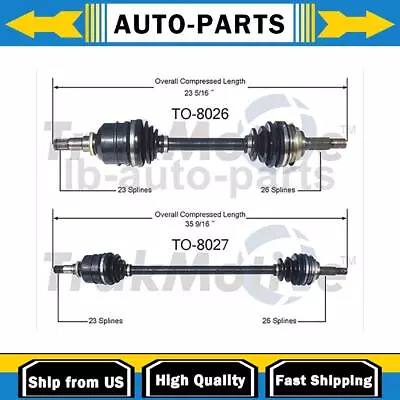 For Toyota Corolla 2X TrakMotive Front Left Front Right CV Axle Shaft • $133