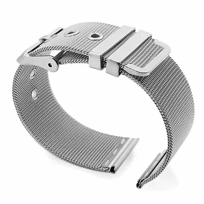 High Quality Stainless Steel Metal Watch Strap Band Milanese Mesh 18/20/22/24mm • $16.88