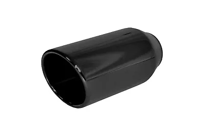 Brand New Black Chrome Exhaust Tip Rolled Angle Weld On 2 1/2  IN  4  Out • $38.50