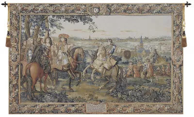 Louis XIV Belgian Woven Decor Wall Hanging Tapestry • $693