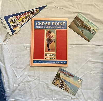 Cedar Point The Queen Of American Watering Places Post Cards And Pennant • $15