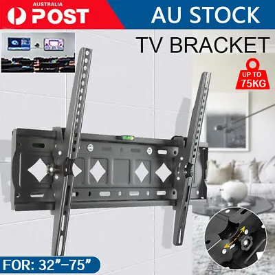 $27.50 • Buy TV Wall Mount Bracket Tilt Slim LCD LED 32 40 42 47 50 55 60 62 65 70 75 Inch