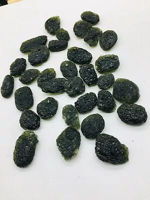 5pc Moldavite Meteorite Impact Glass Czech - With Certificate Of Authenticity • $89.99
