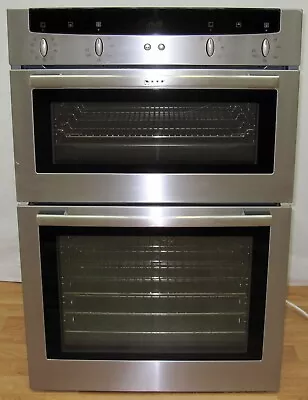 Neff Multifunction Electric Double Ovenfan Grill Built In Stainless Steel • £250