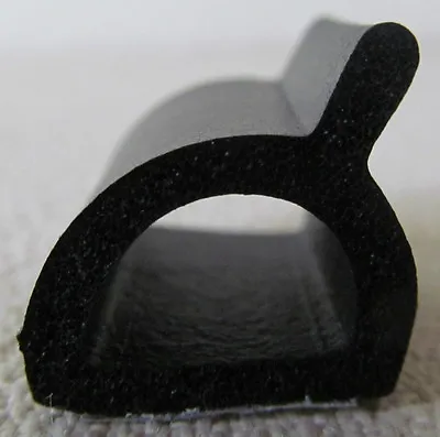 6  Sample Self Adhesive Exterior Hollow D Rubber Weather Seal Strip • $0.99