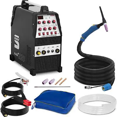 Aluminium Welder Welding Machine TIG  - 220 A - 230 V - Pulse - 2/4-stroke • £479