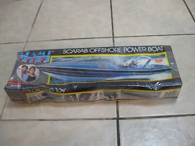 1984 Vintage Monogram Miami Vice Scarab Offshore Power Boat Model Sealed In Box • $47