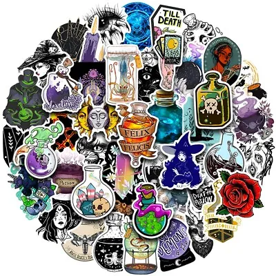 £4.99 • Buy Horror 50pc Gothic Magic Witch Potion Cool Stickers Bomb Laptop Vinyl Decals NEW
