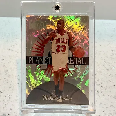 1997 Metal Universe MICHAEL JORDAN PLANET METAL 1 Of 15 PM HOLO FOIL Insert SSP • $999