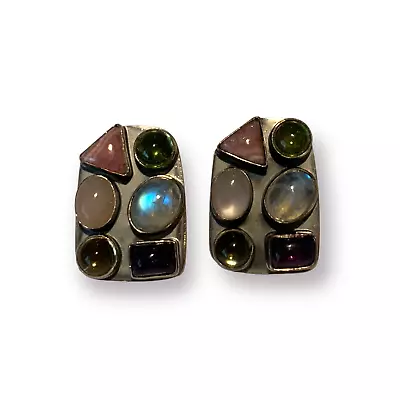 DTR Mine Finds By Jay Kind Multi Gemstone Sterling Earrings • $75