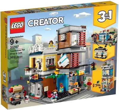 LEGO Creator 3-in1 - 31097 - Townhouse Pet Shop & Café - Brand New - Retired Set • $179