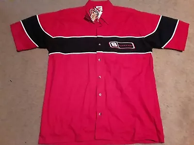 Vintage NASCAR Winners Circle Dale Earnhardt Jr Budweiser Pit Crew Button Shirt • $49.95