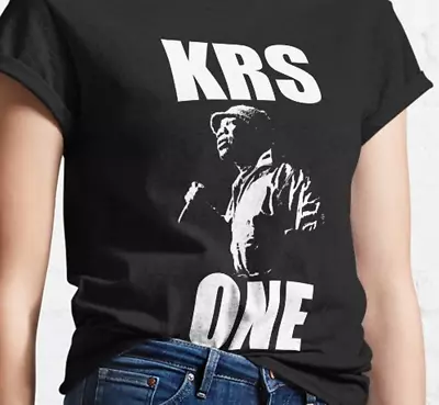 BASIC Krs One Rapper BLACK T-shirt Short Sleeve All Sizes S To 45Xl 22 • $14.99