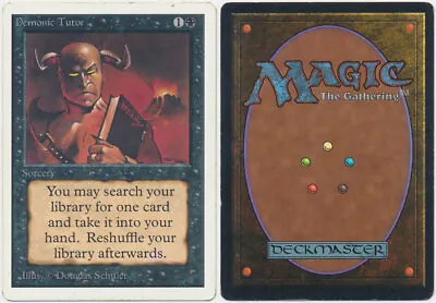 $110.95 • Buy MTG Magic - Demonic Tutor - Unique - Unlimited  