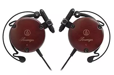 Audio Technica ATH-EW9 Ear Fit Clip-On Headphones Wooden Wood New From Japan F/S • $196.89