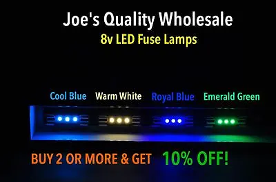 BUY(50)GET(8)FREE 8V LED FUSE LAMP COLOR CHOICE/2230 4220 4300 4400 DIAL Marantz • $41.94