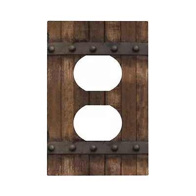 Rustic Farmhouse Brown Duplex Outlets Cover Decorative Light Switch Cover Fla... • $22.29