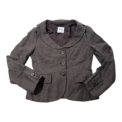 Moschino Cheap And Chic Blazer Jacket Women’s 4-6? Wool Rayon Peplum Ruffle • $59.97