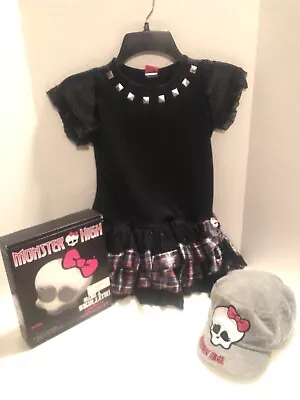 Monster High Halloween Costume With Dress Cap And Scary Cute Kit • $9.99