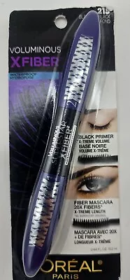 L'OREAL PARIS MASCARA VOLUMINOUS X FIVER BLACKEST BLACK 215 0.43 Oz WATERPROOF • $11.95