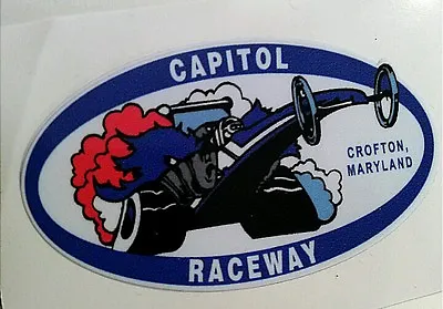 Capitol Raceway Sticker Decal Hot Rod Rat Vintage Look Car Truck Drag Race 81 • $3.99