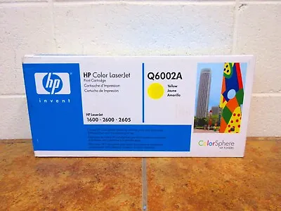 HP 124A Q6002A Yellow Toner Print Cartridge Sealed • $34.98