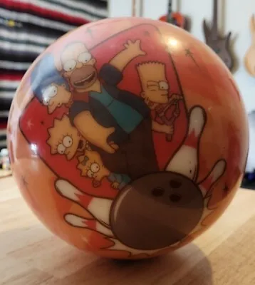 The Simpsons Bowling Ball Brunswick USBC Viz-a-Ball RARE 2007 Matt Groening • $85