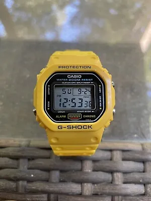 Casio Watch G-SHOCK DW-5600C-9B Screw-back Japan - Yellow Speed • $300