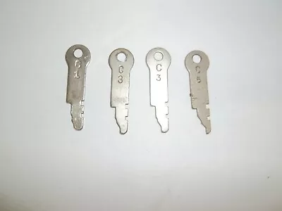 $9.99 • Buy 4 Vintage NCR National Cash Register Keys C1, C3, C5