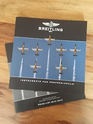£24 • Buy BREITLING CHRONOLOG 2013 Catalogue Book With 2012/2013 Price List 