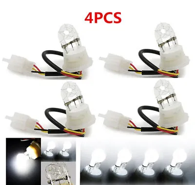 4pcs 20W White HID Car Lamp Bulbs Emergency Daytime Strobe Flash Light Bulbs 12V • $47.46