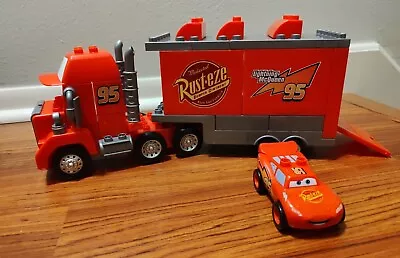 Mega Blocks Disney/Pixar Cars Lightning McQueen Mack The Truck Duplo Compatible • $49.99