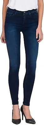 £19.95 • Buy Replay Women's Jeans NEW JOI Mid Rise Skinny Stretch Jeans Dark Indigo W33 L30