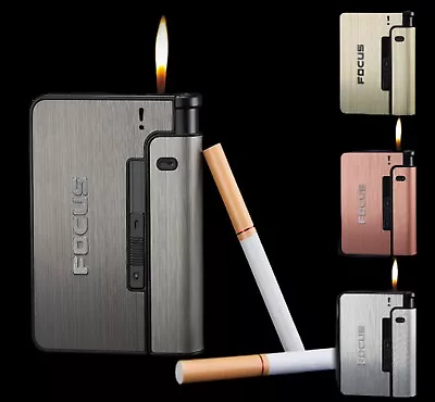 £6.99 • Buy Portable Automatic Cigarette Case Metal Cigarette Boxes 10PCS Cigarette Holder C